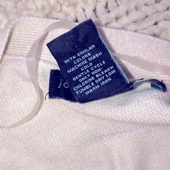 Joan Vass beige knit sweater size large - Picture 5 of 8